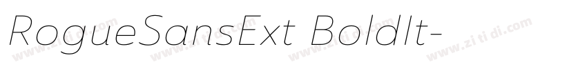 RogueSansExt BoldIt字体转换